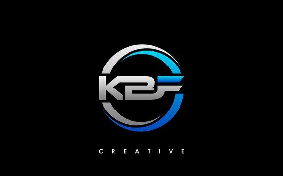 KBF Letter Initial Logo Design Template Vector Illustration