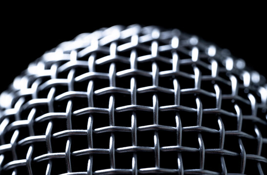 Close-up of microphone