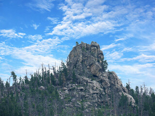 Stunning rock formations at Custer State Park, South Dakota.