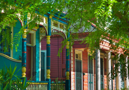 Colorful houses in New Orleans
