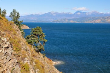Obraz premium Siberia, Lake Baikal, Svyatoy Nos peninsula