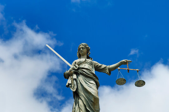 Scales of justice statue