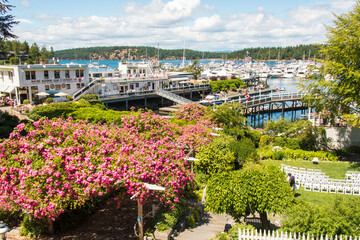 USA, Washington State, San Juan Islands. Roche Harbor Resort. Wedding venue