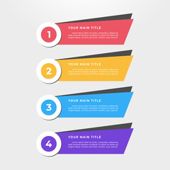 Fototapeta premium Simple infographic looks distinctive and modern. 