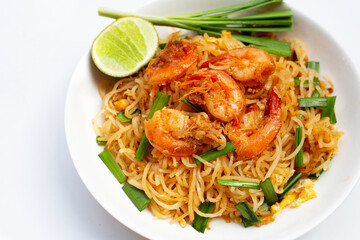 Thai food, Stir-fried rice noodles (Pad Thai)