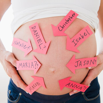 Young pregnant woman