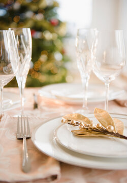 Christmas table setting