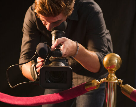 Cameraman at red carpet event