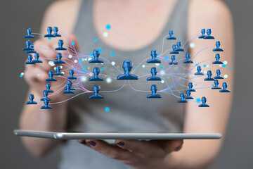 team hierarchy connection group digital