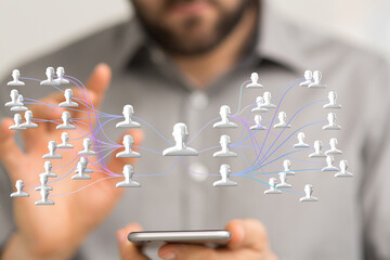 team hierarchy connection group digital