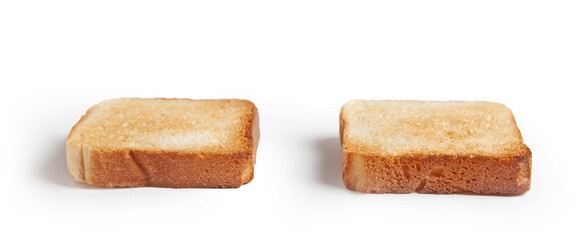 two slices of toasted bread