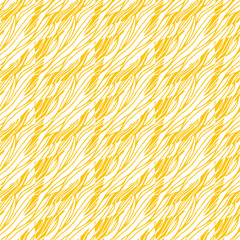 seamless pattern with abstract yellow and white lines, vector