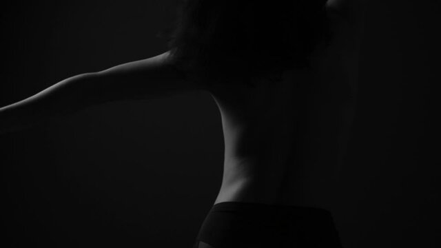 silhouette woman back. Sexy back. Woman erotica. 