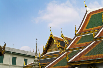 Temple city Wat Po Roof Architecture