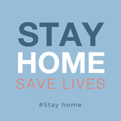 stay home save lives hashtag