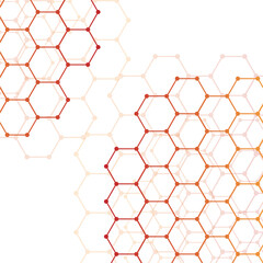 Hexagon minimalistic futuristic texture concept vector abstract