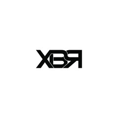 xbr letter original monogram logo design