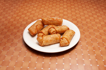 Fototapeta premium Chinese Egg Rolls