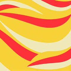 Orange and Red Graphic Retro Waves Background
