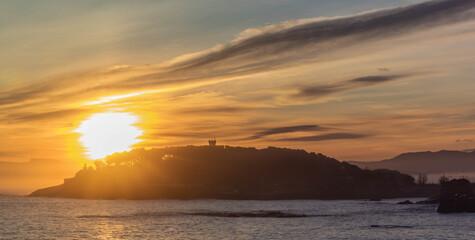 amanecer sobre la península 
