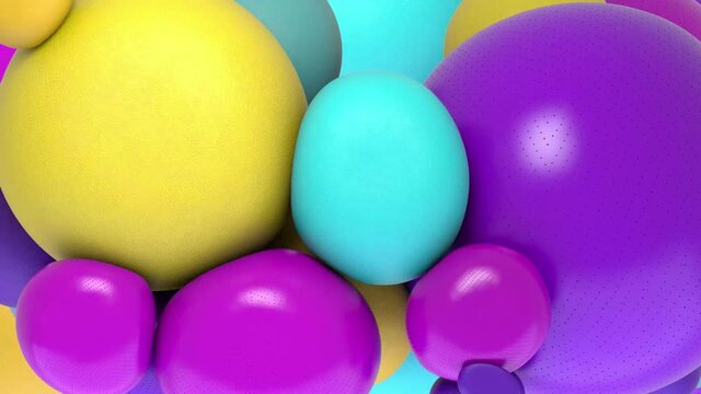 moving multicolored balls background