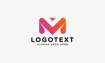 Creative Letter M Logo Design Icon Logo Concepts, Editable in Vector Format in Black and White Color
