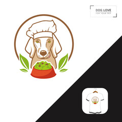 Fresh Doggy Food dog t-shirt design