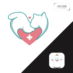 Pet Lovers custom dog t-shirt design.