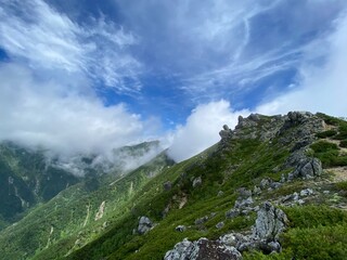 山の上から見た世界