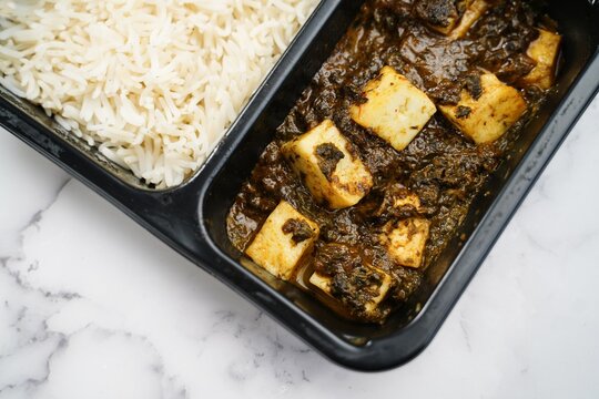 Palak Paneer -Indian restaurant take out food concept