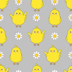 Seamless easter pattern background vector illustration easter day concept