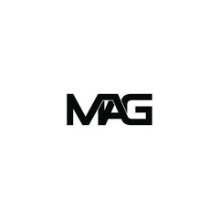 mag letter original monogram logo design