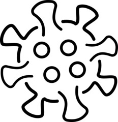 Coronavirus line icon - vector