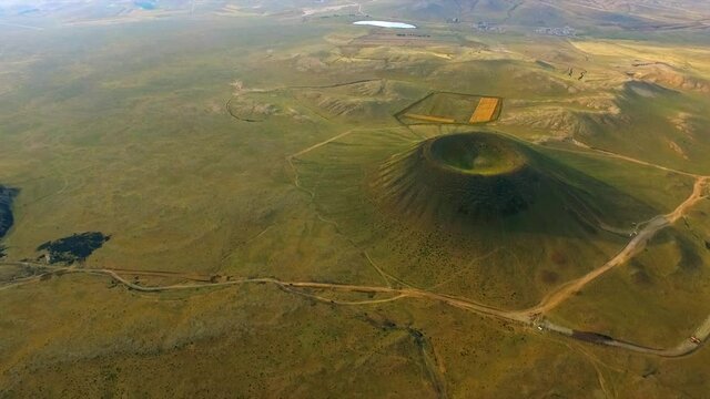 UAV aerial photos of Ulan hada Volcano Park