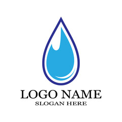 Water drop Logo Template vector illustration design