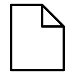 File document icon design basic line style