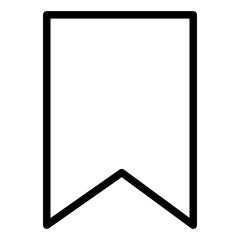 Bookmark icon design basic line style