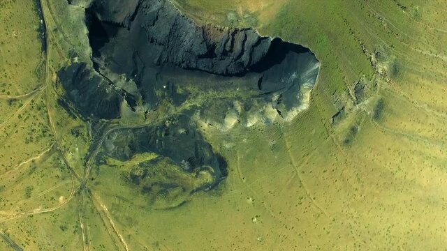 UAV aerial photograph of Ulan hada volcano group address Park