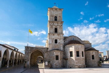 Fototapeta na wymiar Church of Saint Lazarus in the city of Larnaca in Cyprus
