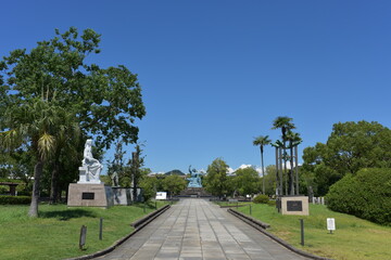 Fototapeta na wymiar 長崎平和記念公園