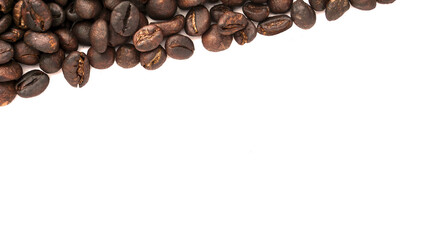 Coffee beans. Isolated on a white background.
