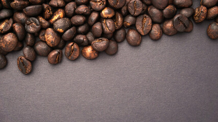 Roasted Arabic coffee beans background
