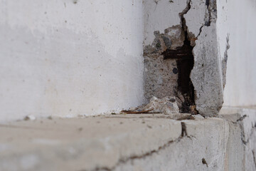 Deterioration and damage of concrete structures.