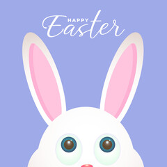 happy easter day greeting card template