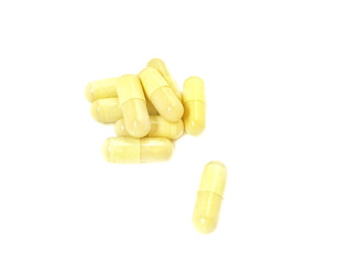 pills isolated on white
