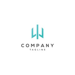 Modern and luxurious initial W letter logo design