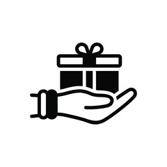 Black solid icon for for