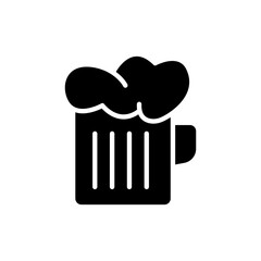 Beer mug icon. Element of drinks icon for mobile concept and web apps. Premium icon on white background. Editable stroke. Design template vector