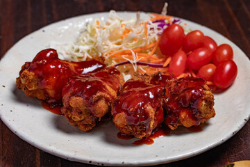 Korean Fried Chicken with Gochujang Sauce Spicy Sauce