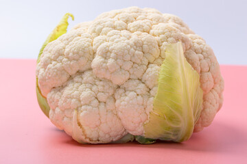 Collard flowers in pink background